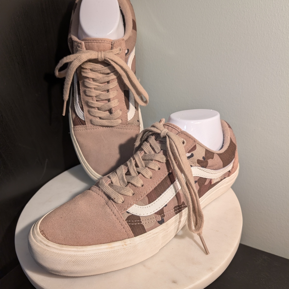 Vans Pro Desert Camo Sneakers W/ Ultracush Men 9 Suede